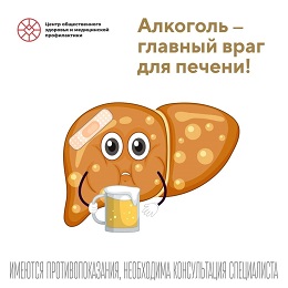 Алкоголь — главный враг для печени.